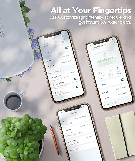 LetPot LPH-Air Hydroponics Growing System Kits, APP & WiFi Controlled Smart - Image 8