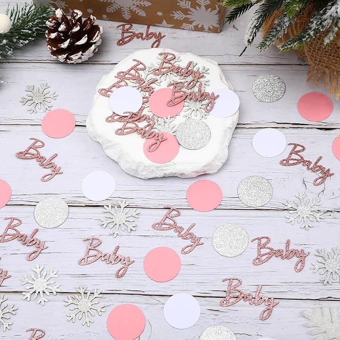 MARFOREVER Winter Baby Shower Table Confetti - Image 7