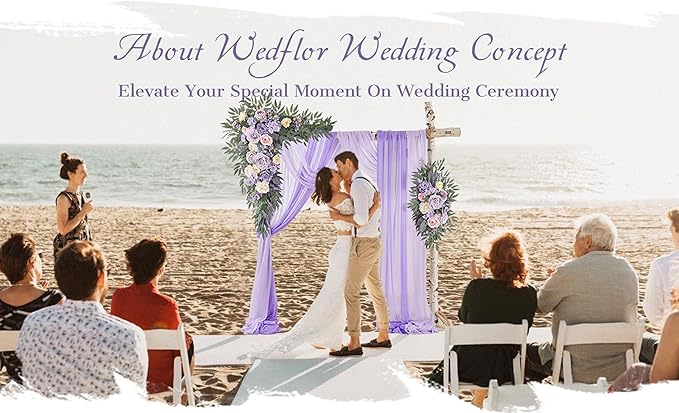 Wedding Arch Flowers with Drapes Kit - Image 2