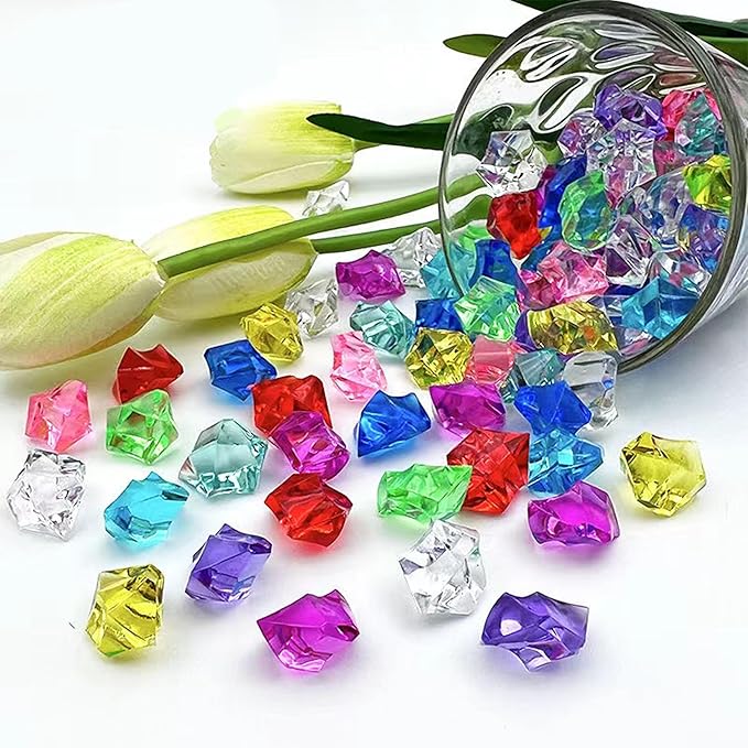 Multicolor Vase Fillers Sparkling Fake Crush Ice Rocks Acrylic Diamonds - Image 6