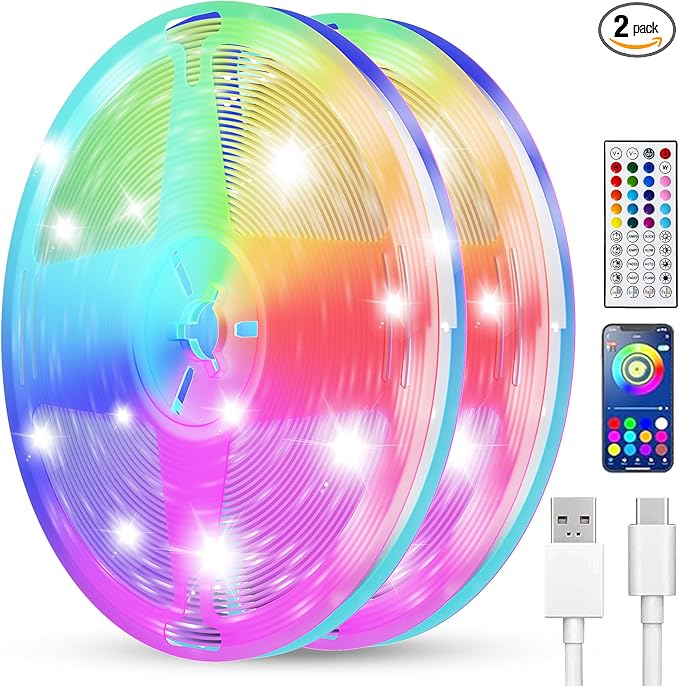 Smart LED Strip Lights 200FT for Bedroom App Control Lighting Bedroom Rome Decor by Unknown