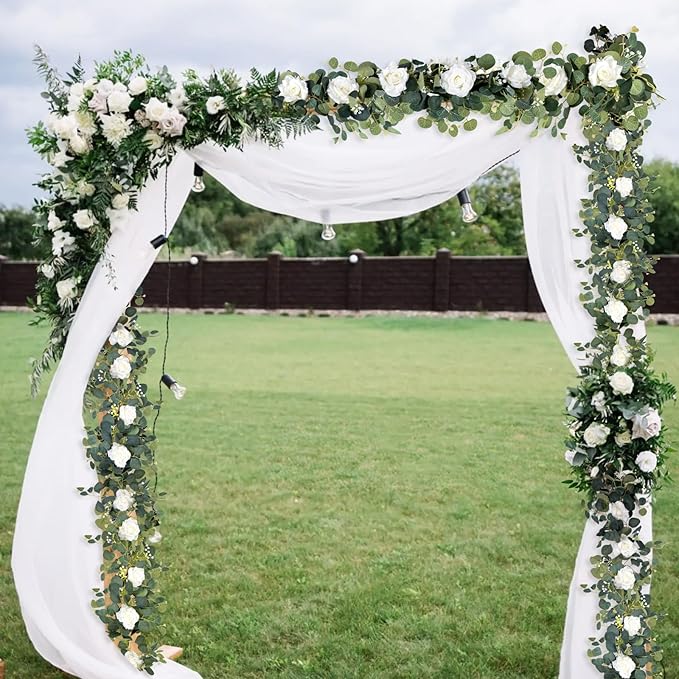 MACTING 6.6FT Fake Flower Garland - Image 8