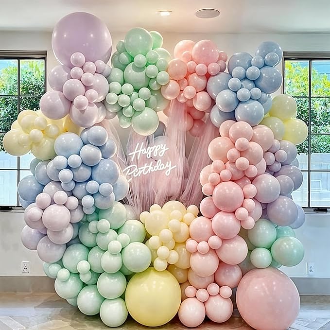 Pastel Balloons, Pastel Color Ice Cream Balloon - Image 5