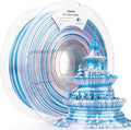 AMOLEN Silk PLA 3D Printer Filament, Shiny Multicolor Rainbow PLA Filament by AMOLEN