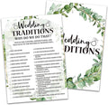 Bridal Shower Game Cards, Wedding Traditions Game, Tropical Jungle Theme by Huastatewolf
