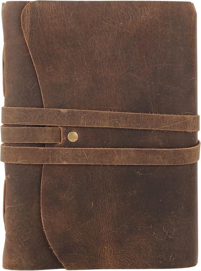 Handmade Leather Journal | Writing Notebook Diary | Bound Daily Notepad - Image 4