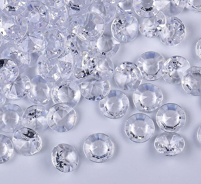 1000pcs/ Pack Wedding Table Acrylic Diamond Scatter Crystals Confetti Acrylic by WelcometoGintoaria