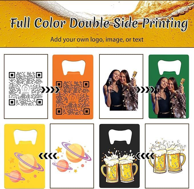 Personalized Credit Card Bottle Opener, Custom Stainless Steel Beer Bottle - Image 5