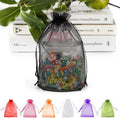 ANZNKU 50 Pack Organza Bags 6x9 inches, Gift Bag Mesh Drawstring Bags by ANZNKU