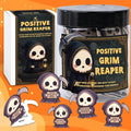 Emotional Support Grim Reaper – Positive Grim Reaper Jar, Dark Humor Spooky by KATINAT