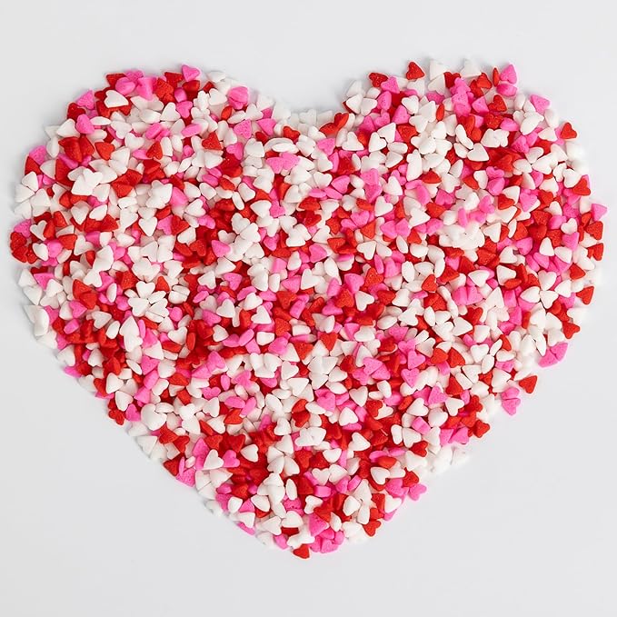 Edible Heart Sprinkles for Cake Decorating, Miniature Sugar Sprinkle for Baking - Image 9