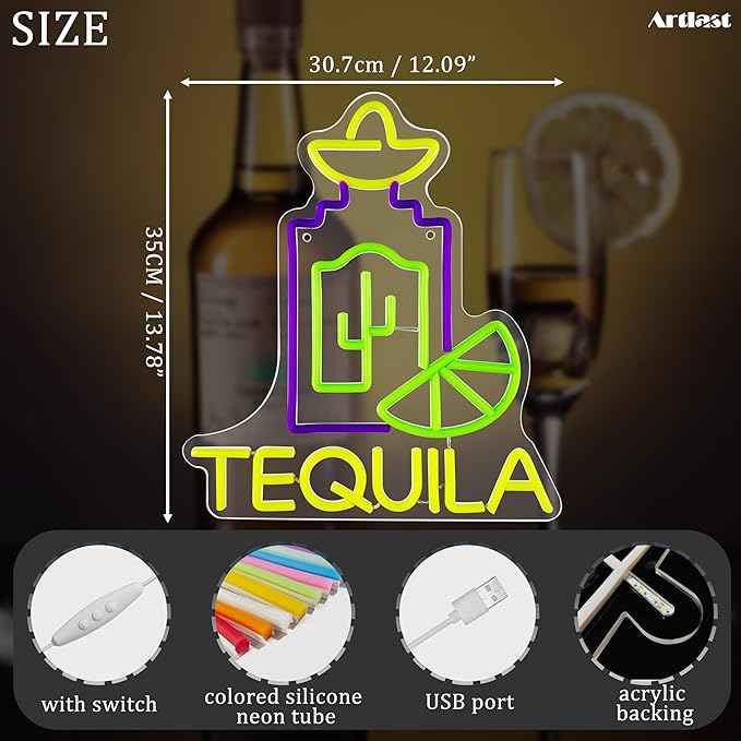 Tequila Neon Sign LED Neon lights - Image 2