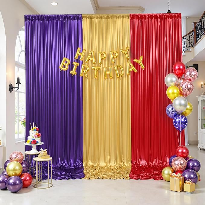 20ftx10ft Purple Sequin Backdrop Curtain Panels - Image 4