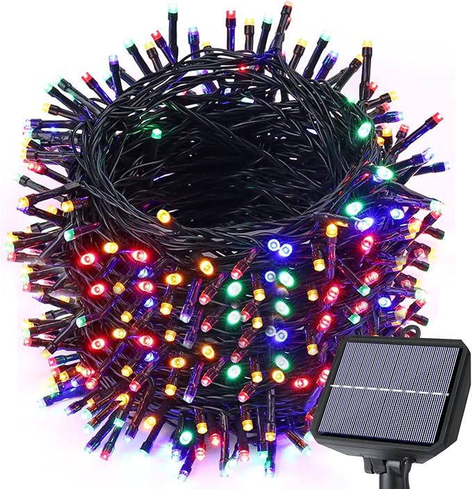Toodour Solar Christmas Lights, 121ft 350 LED 8 Modes Outdoor Christmas String by Toodour