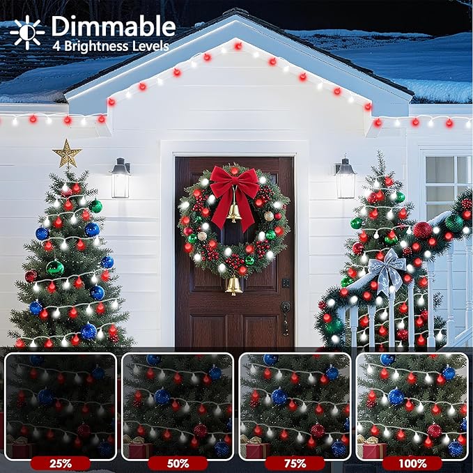 43FT 100LED Connectable Christmas String Lights Indoor Outdoor - Image 6