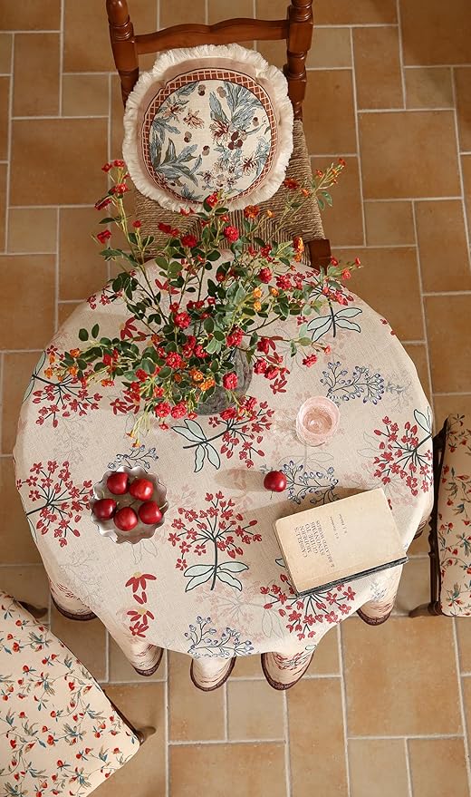 patdrea Designer Vintage Linen Table Cloth - Image 8