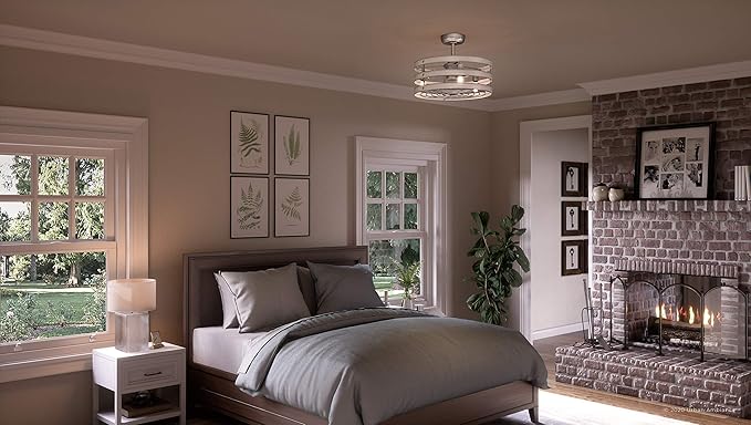 Urban Ambiance Luxury Modern Farmhouse Indoor Ceiling Fan, Small Size: 18.1" H - Image 2