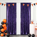 Eternal Beauty Purple Sequin Backdrop Curtains, Halloween Shimmer Back Drop by EternalBeauty