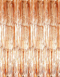 GOER 6.4 ft x 8.2 ft Metallic Tinsel Foil Fringe Curtains, Graduation by GOER