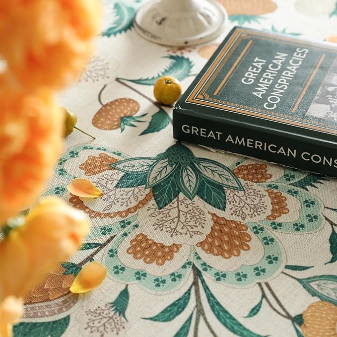 patdrea Designer Green French Table Cloth - Image 3