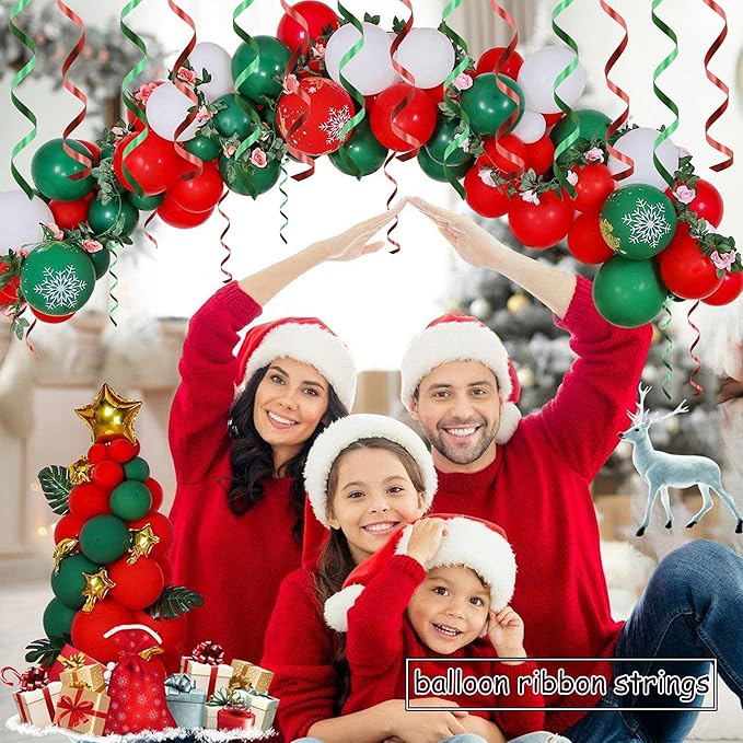 BEISHIDA Red and Green Christams Curling Ribbons Balloon String Ribbons - Image 5