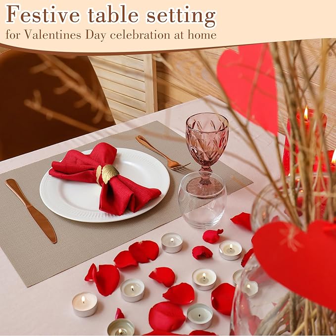Bokon 100 Pcs Gold Napkin Rings - Image 6