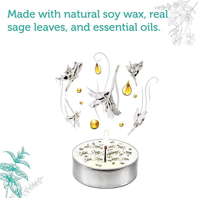 SOUL STICKS 12 Pack Little Smudgies Tealight Candles Smudge Candle - Image 3