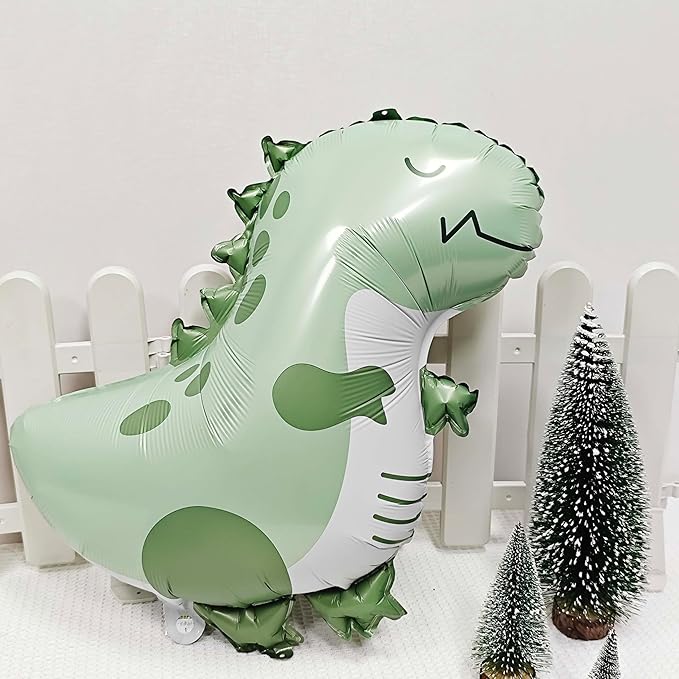 2PCS Matte Dinosaur Animal Balloons Cute inflatable dinosaur Foil Balloons - Image 6
