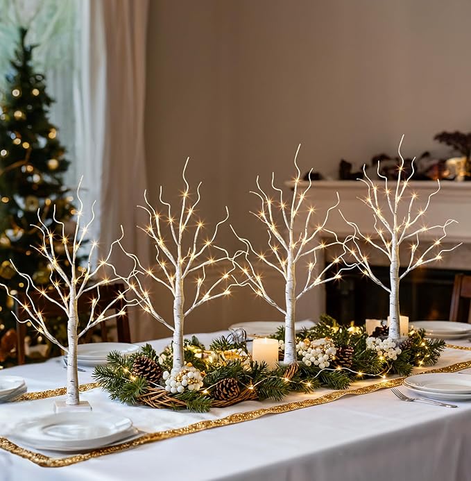 EAMBRITE Home Decorations Light Up White Birch Tree Indoor Christmas Decor - Image 4
