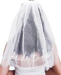 Bride To Be Embroidered Veil by Fibye