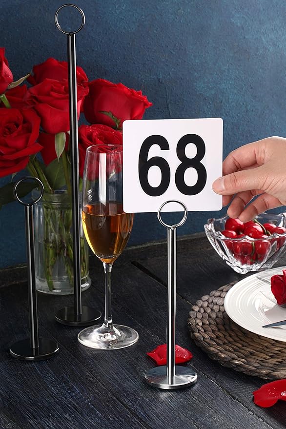 New Star Foodservice 23244 Ring-Clip Table Number Holder/Number Stand/Place - Image 8