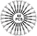 60 Packs Silver Noise Makers, Metallic Fringed Party Blowers, Horns Musical by Eorbow