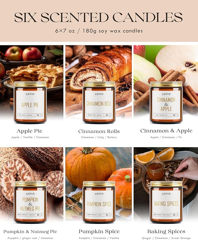 AOOVOO Fall Candles - Image 4