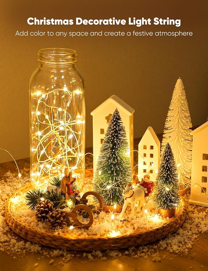 Minetom 20 Pack Fairy Lights Battery Operated String Lights, 8 Modes & Timer - Image 6