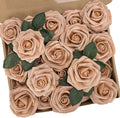 N&T NIETING Artificial Flowers, Dusty Brown by NTNIETING