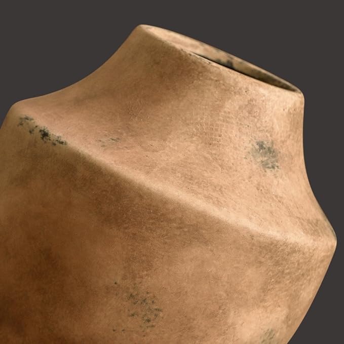 Mitt&Ditt Ceramic Flower Vase, 5.3 inch Pottery Farmhouse Rustic Vase, - Image 7