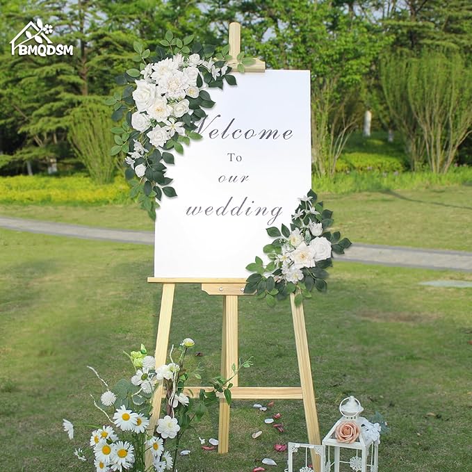 Pack of 2 Artificial Flowers for Backdrop Decoration, Wedding Arch Flowers - Image 2
