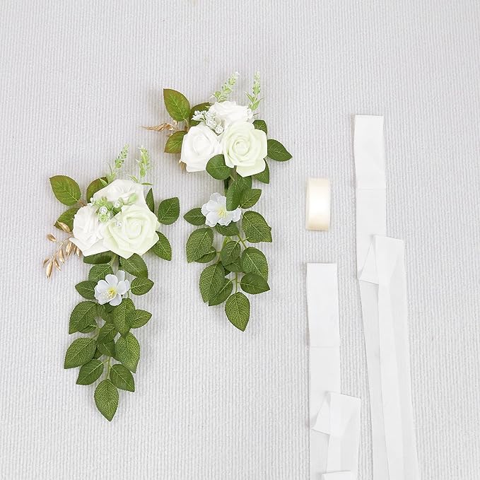 10 Wedding Aisle Decorations for Wedding Ceremony White Wedding Chair - Image 5