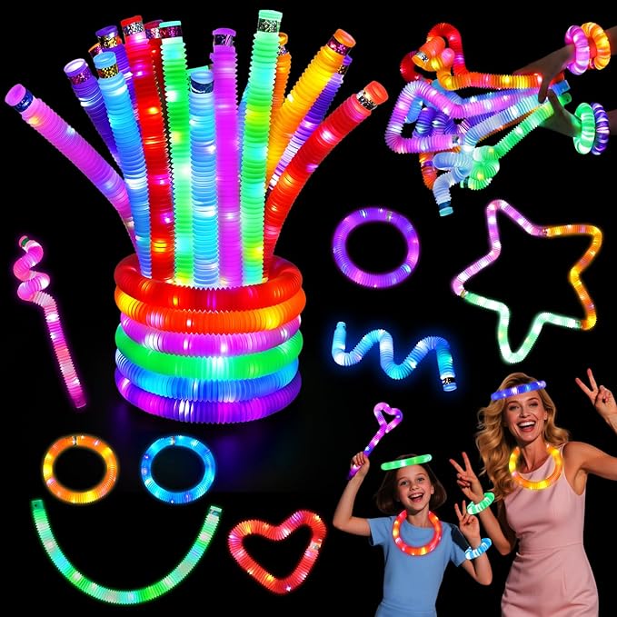 LovesTown 24PCS Glow Sticks Bulk Party Pack, Light Up Party Favors Supplies - Image 9