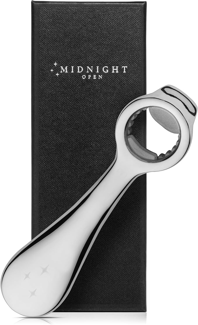 Midnight Open All-in-One Bottle and Can Opener, Ergonomic Design, Stainless - Image 6