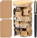 Love Notes Jar Love You Because Jar by Unknown