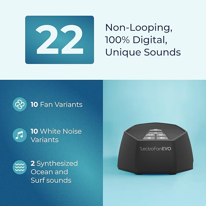 Adaptive Sound Technologies LectroFan EVO White Noise Machine - Image 3