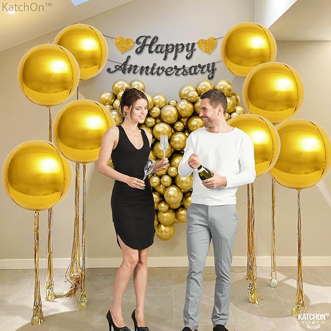 KatchOn, Large Gold Foil Balloons - Image 4