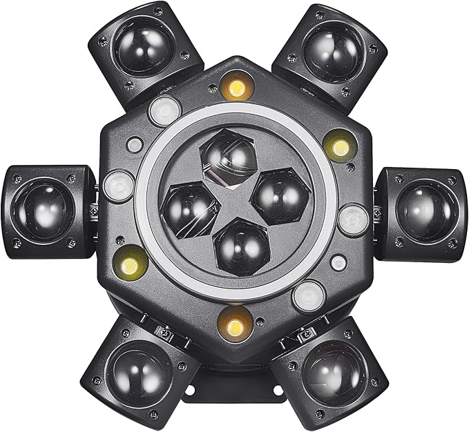 Moving Head Dj Lights for Parties, 180W LED RGBW 6 Arms - Image 8