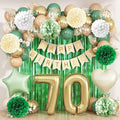 Sage Green 70th Birthday Decorations by KAINSY