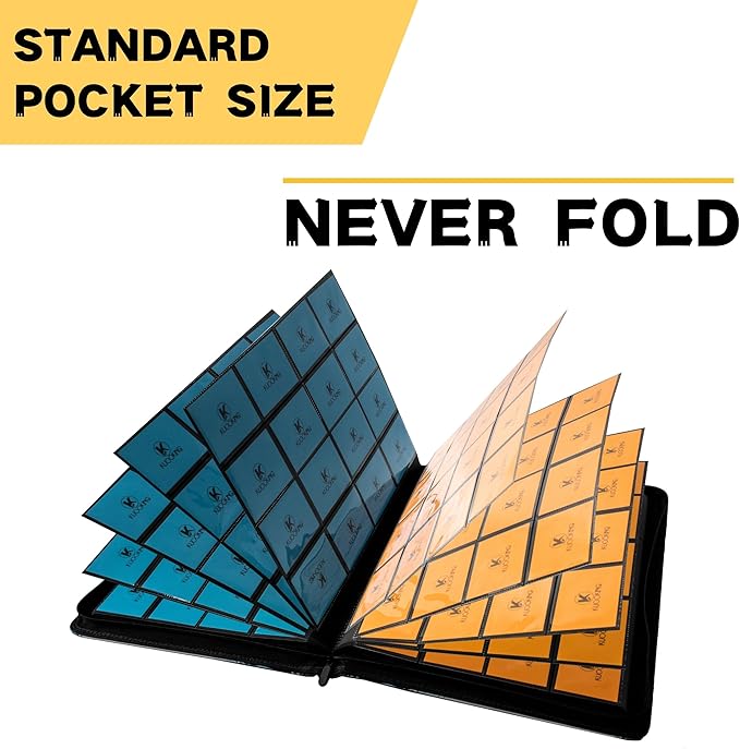 1000+ Pockets Trading Card Binder, 16-Pocket Card Ablum Compatible - Image 2