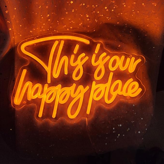This is Our Happy Place Neon Signs by INSNEnNNeonSignsFactory1999