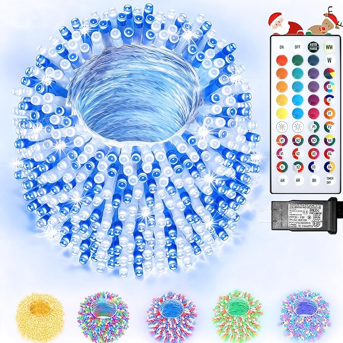 300 LED Color Changing Christmas Lights, 35 Colors 98FT String Lights Halloween by Lovelite