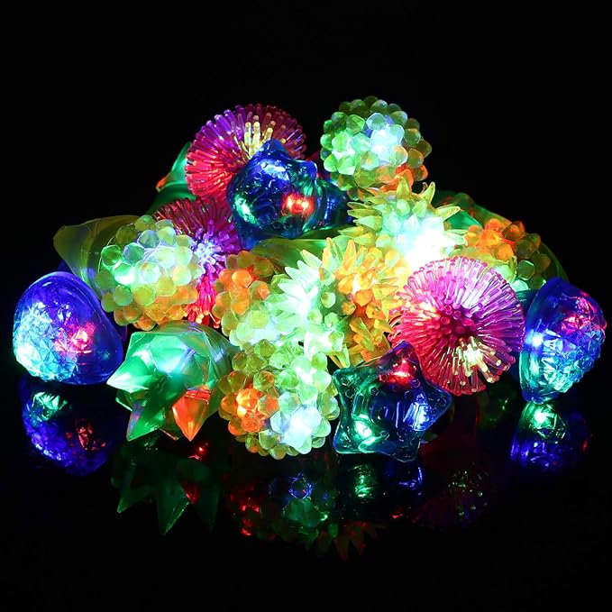 36 Pack LED Glow Rings Halloween Party Favors - Image 6