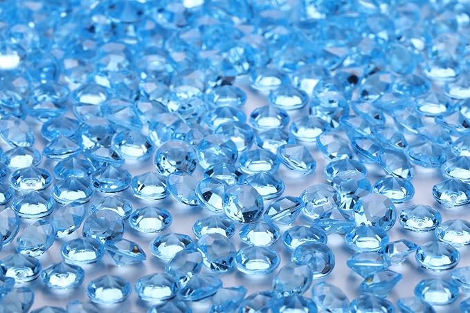 2000 pcs/Pack Wedding Table Scatter Confetti Crystals Acrylic Diamonds 8 mm by Angzhia
